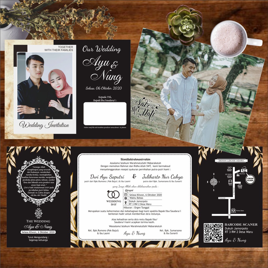 Jual UNDANGAN PERNIKAHAN FOTO ELEGAN | Shopee Indonesia