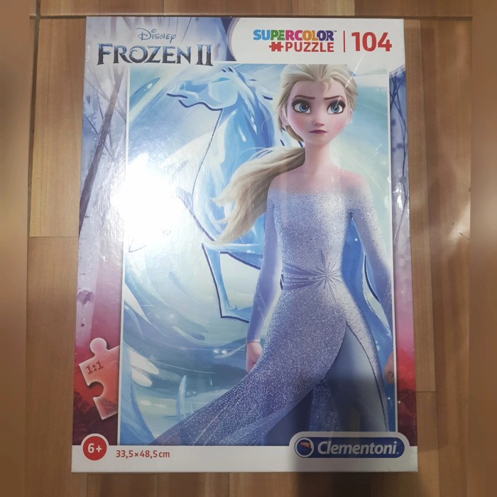 Jual Puzzle Clementoni Disney Frozen 2 Elsa Super Colour 104 Pcs Original