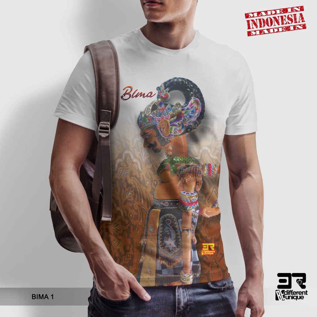 Jual [ COD ] KAOS PRINTING GAMBAR WAYANG BIMA 1 - BAJU DISTRO ORIGINAL ...