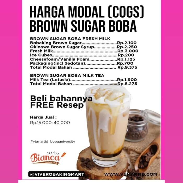 Jual Tepung Paket Brown Sugar Boba Milk/Milk Tea Rp.250.000 | Shopee