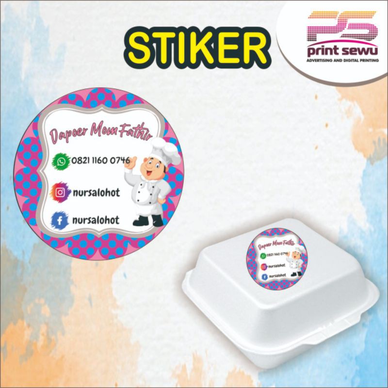 Jual Cetak Sticker Custom Free Desain | Shopee Indonesia