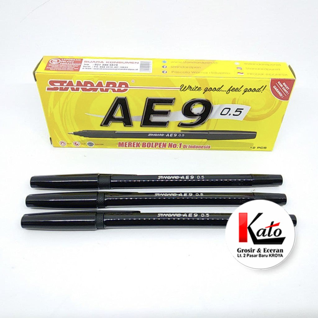 Jual Ballpoint Pack Standard AE-9 // Isi 12 Pcs // Pulpen Pena | Shopee ...