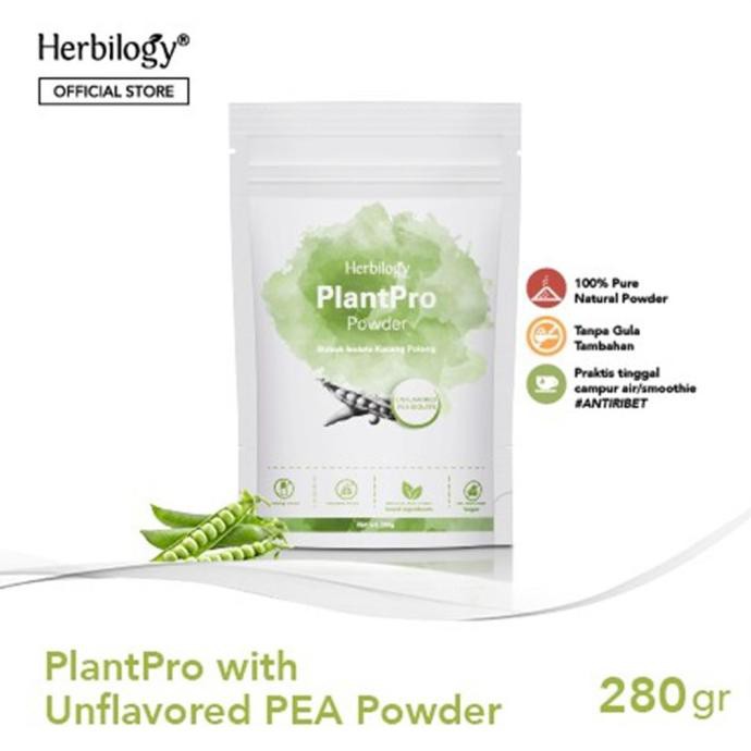 Jual Hanya Disini] Herbilogy - Plantpro Powder Unflavored Pea Isolate ...