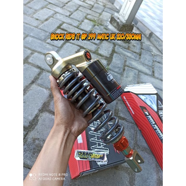 Jual Shock ride it Gp 299 matic ukuran 310mm 330mm original Ride it 100 ...