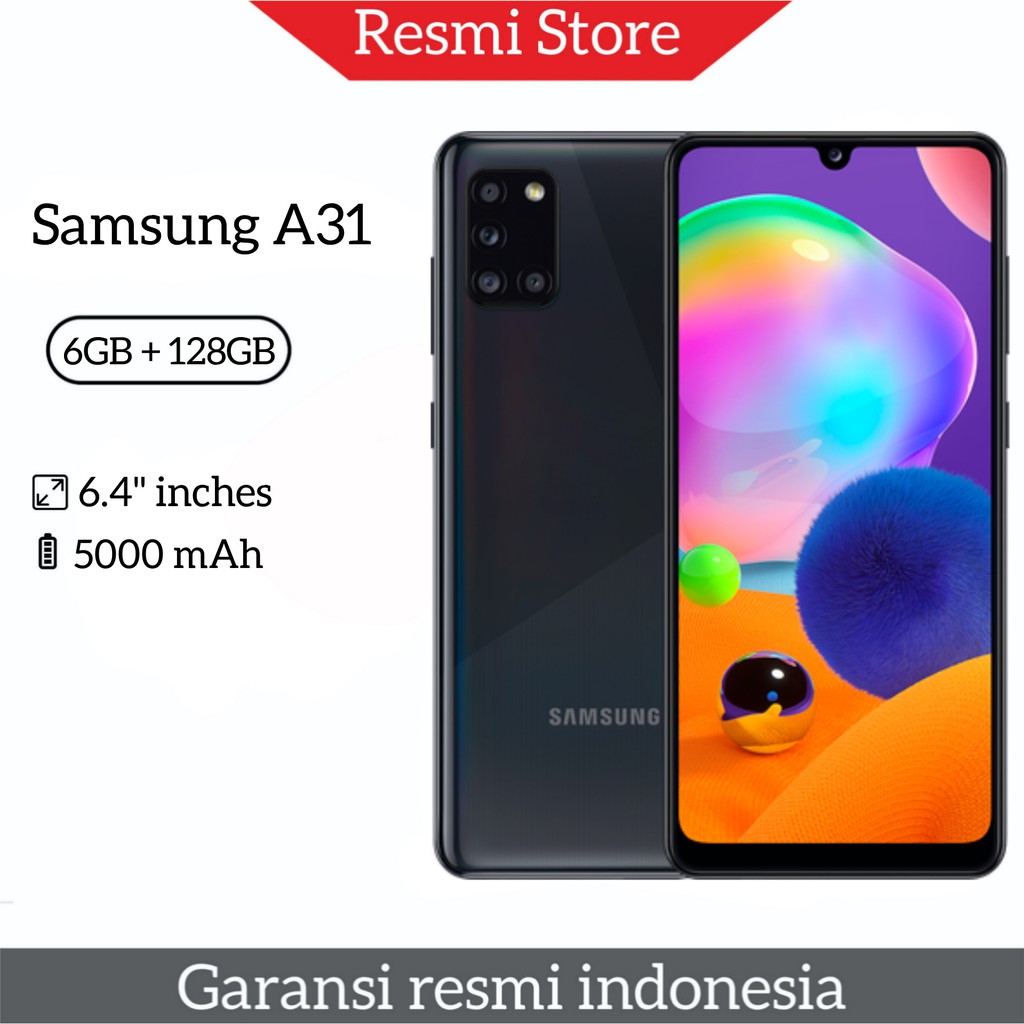 Jual SAMSUNG GALAXY A31 6/128 & 8/128 GARANSI RESMI SAMSUNG | Shopee ...