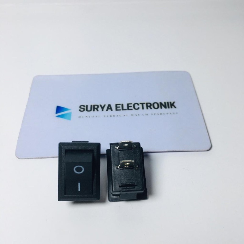 Jual Saklar On Off Switch Hitam Rocker / Saklar 2pin-lampu | Shopee ...
