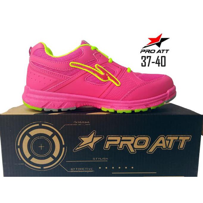 Jual SEPATU PRO ATT LG 457 FUCSHIA, SEPATU SPORT RUNNING WANITA CASUAL