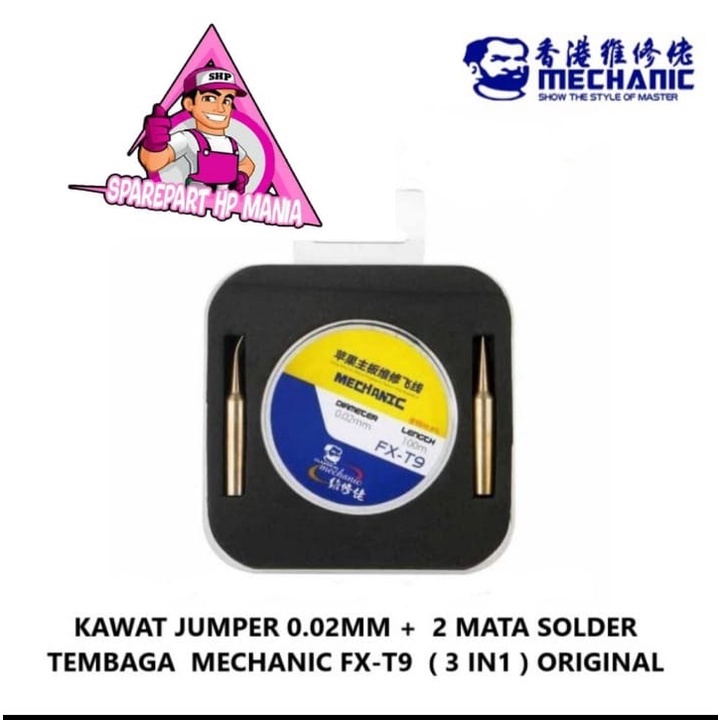 Jual KAWAT JUMPER 0.02MM + 2 MATA SOLDER TEMBAGA MECHANIC FXT9 3 IN 1 ORIGINAL Shopee Indonesia