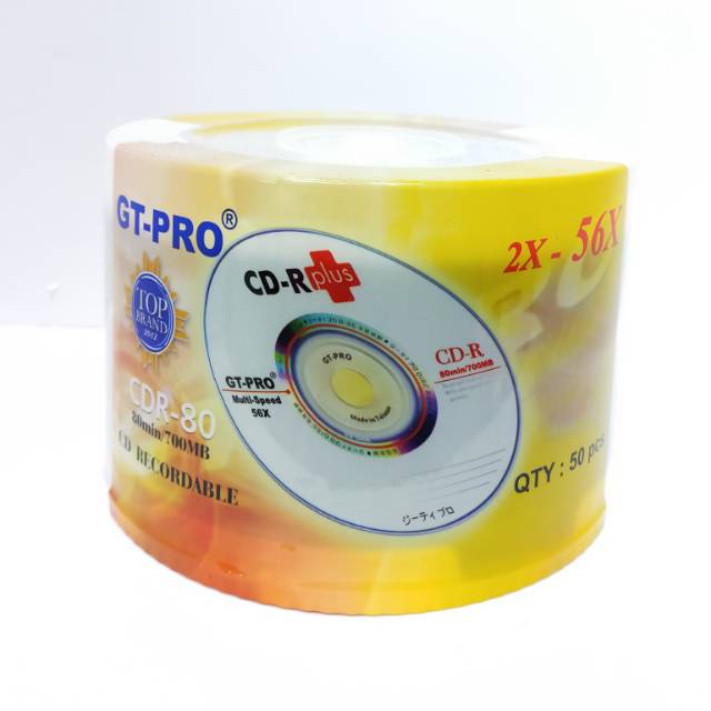 Jual CD-R GT-PRO PLUS / GT PRO CD R Kosong / Blank CD R | Shopee Indonesia