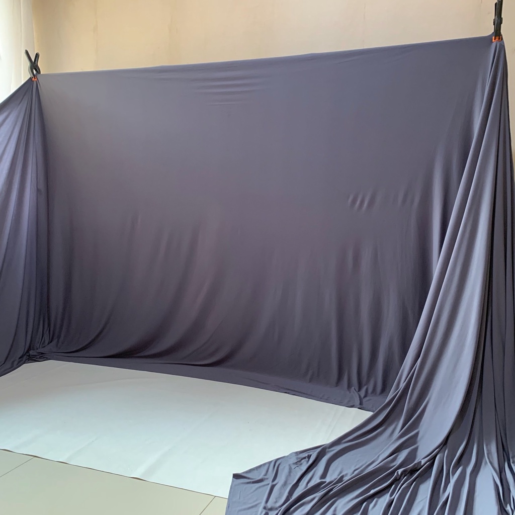 Jual Kain Backdrop Kain Background Kain Dekorasi Kain Polos Kain Foto Backdrop Foto Abu Abu Grey