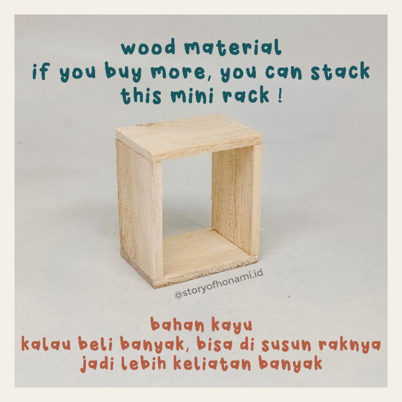 Jual MINIATUR 1:12 MINI WOOD RACK RAK KAYU KECIL MAINAN | Shopee Indonesia