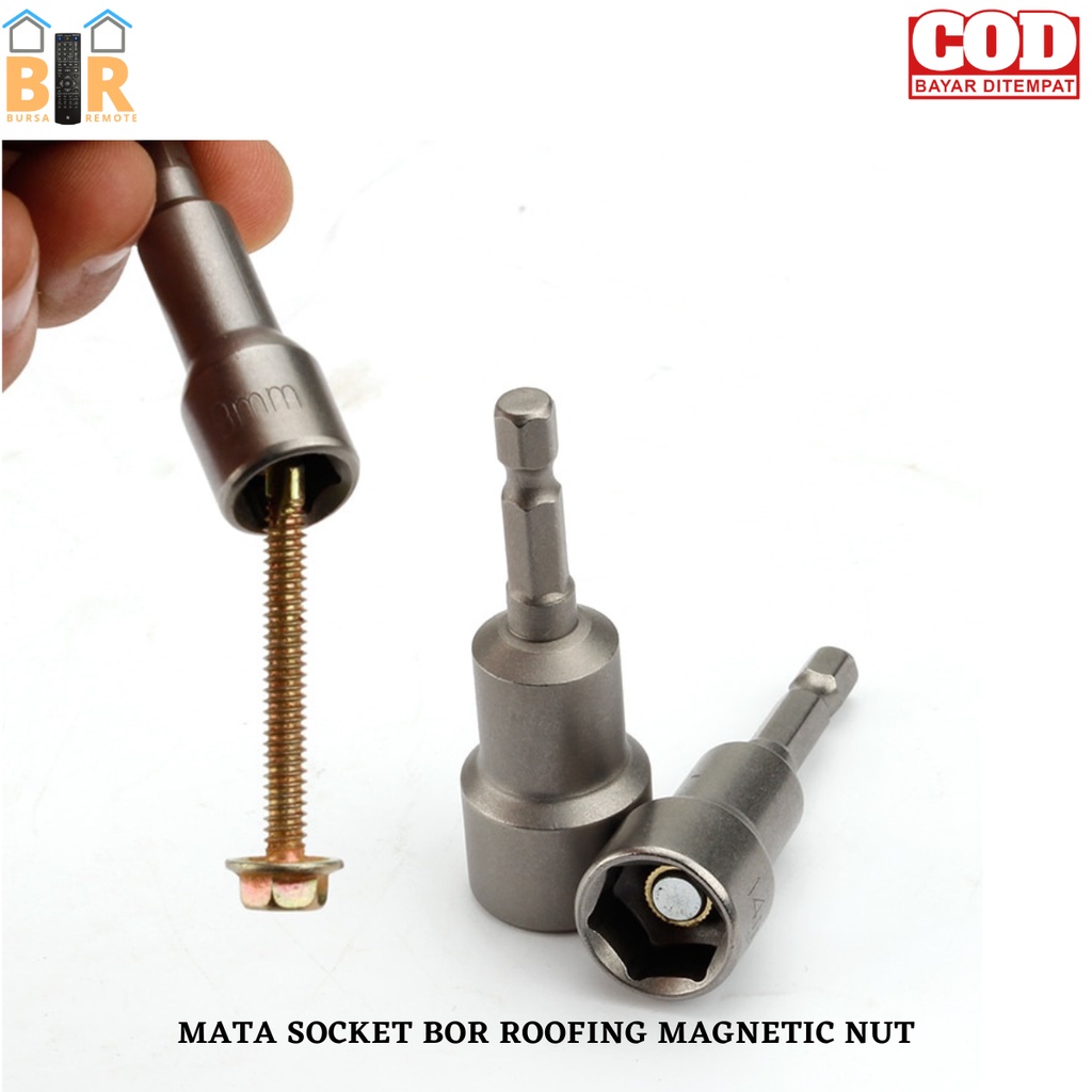 Jual Mata Socket Bor Roofing Magnetic Nut Setter - Magnetik Mur Driver ...