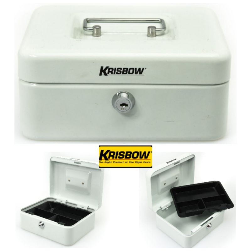 Jual Krisbow safety box / Cash Box / Petty Cash / Tempat Uang Cash 20