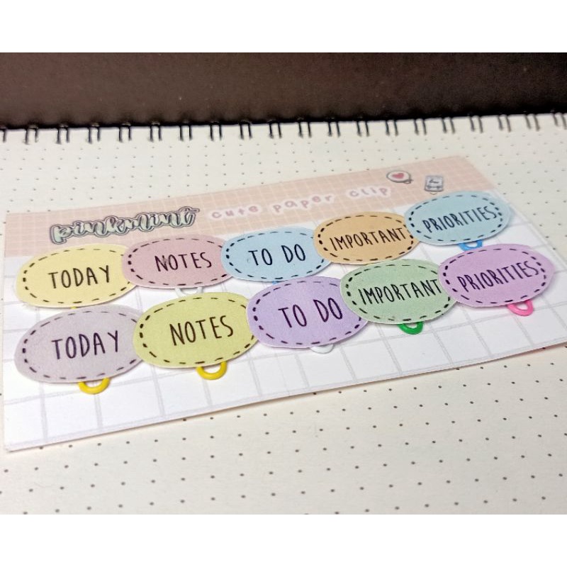 Jual PAPERCLIP KLIP BUKU KERTAS TODAY TO DO NOTES | Shopee Indonesia