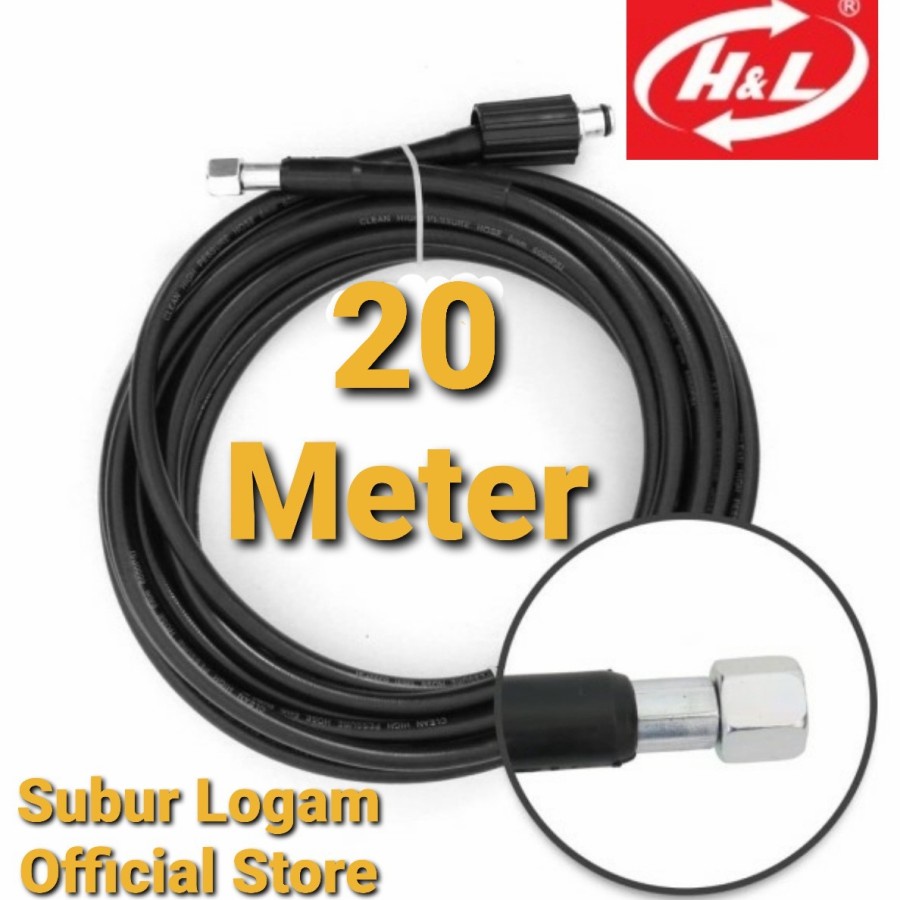 Jual Selang Jet Cleaner Meter Untuk Lakoni Laguna Selang Merek H L Shopee Indonesia