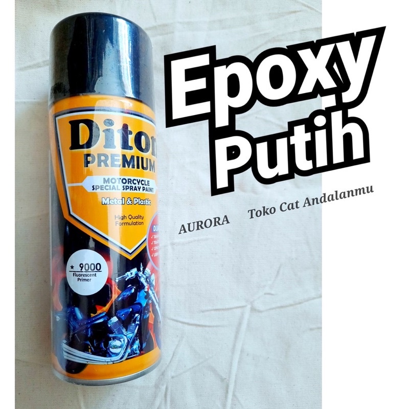 Jual Cat Semprot Diton Premium Fluorescent Primer 9000 Epoxy Putih ...
