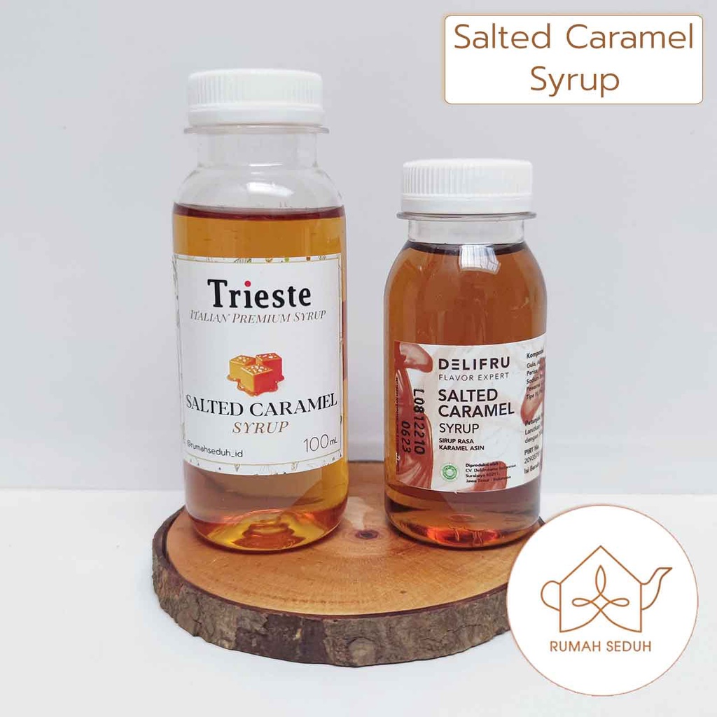 Jual 100 mL Sirup Salted Caramel Trieste - Salted Caramel Italian Syrup ...
