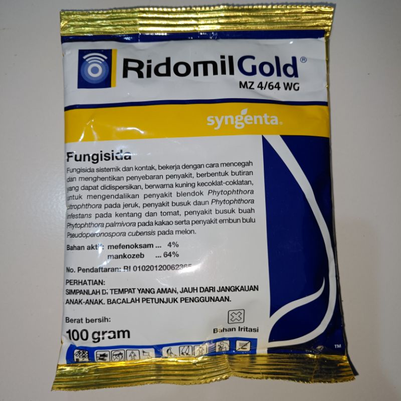 Jual Ridomil Gold MZ4/64WG Fungisida 100 gr | Shopee Indonesia