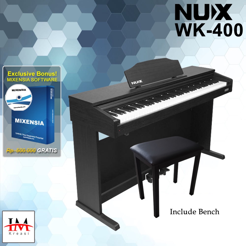 Jual NUX WK400 / WK 400 / WK-400 Digital Piano Garansi Resmi | Shopee ...