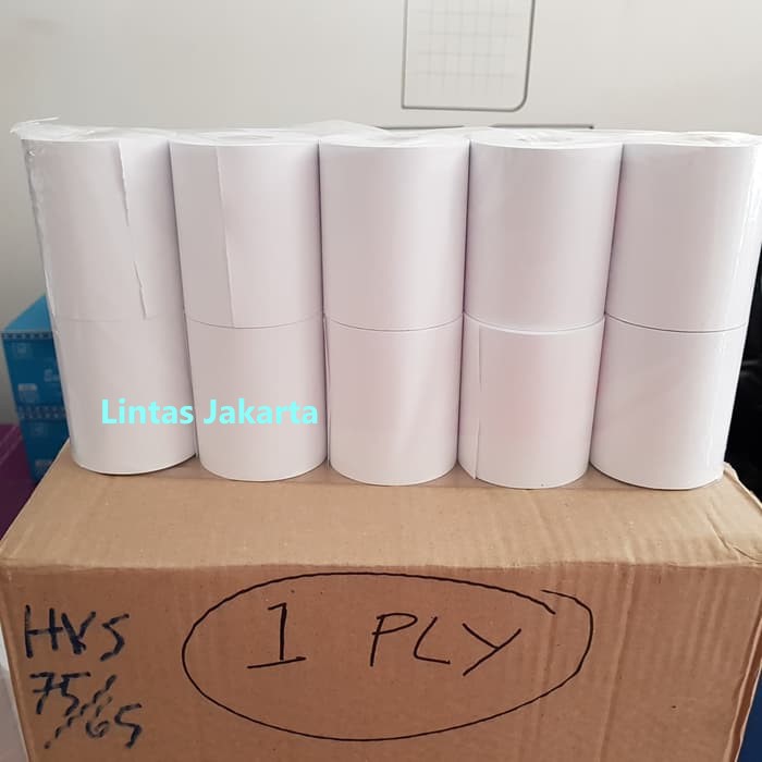 Jual Kertas Struk Hvs Ukuran Mm X Mm Polos Isi Roll Shopee Indonesia