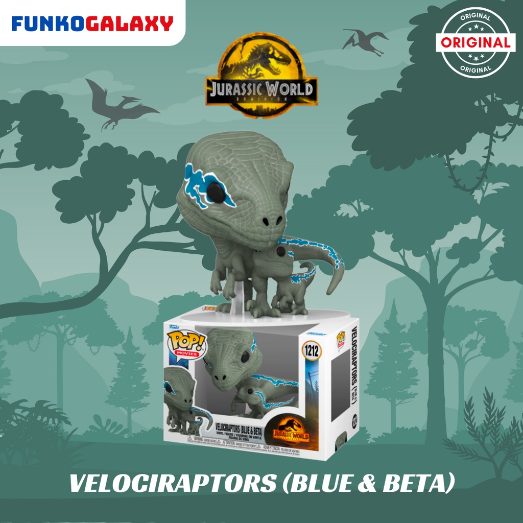 Jual Funko Pop Jurassic World Dominion Velociraptors Blue And Beta 1212 Shopee Indonesia 