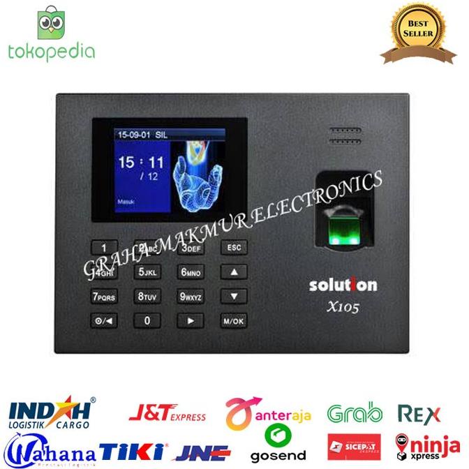 Jual SOLUTION X-105 -Mesin Absen/Absensi Sidik Jari/Finger Scan stock ...