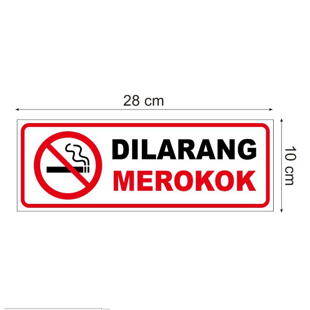 Jual Stiker Vinyl Himbauan Tanda Dilarang Merokok Sign Waterproof Office Shopee Indonesia 1790