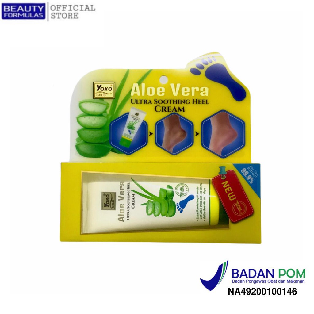 Jual Yoko Gold Aloe Vera Ultra Soothing Heel Cream 50 Gr Shopee Indonesia