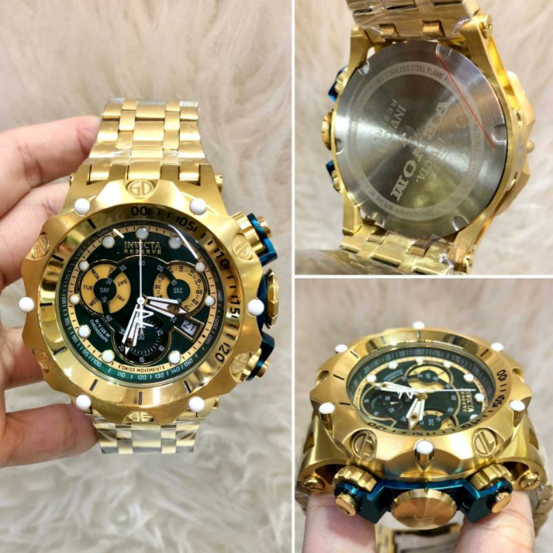 Jual Jam Tangan Invicta Venom Cronograp Limited Edition Jam Tangan Pria Invicta Venom Warna Gold Limited Shopee Indonesia