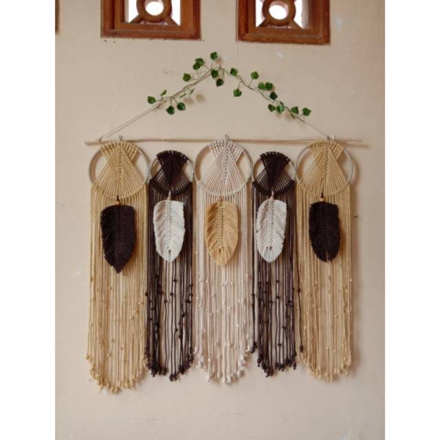 Jual Ready Stok Macrame Hiasan Dinding Jejer Macrame Wall Hanging Dekorasi Rumah Shopee