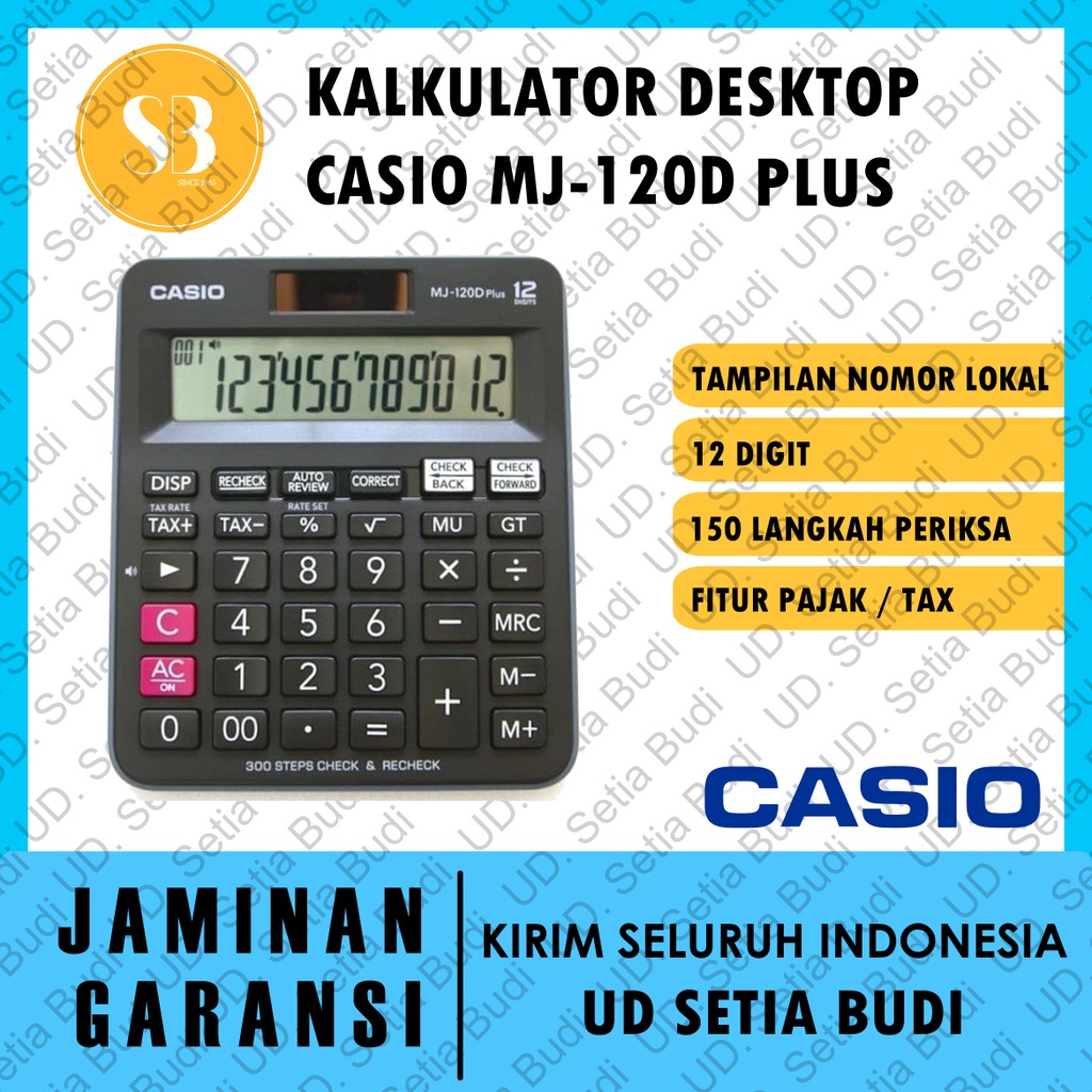 Jual Kalkulator Desktop Casio MJ-120D Plus | Shopee Indonesia