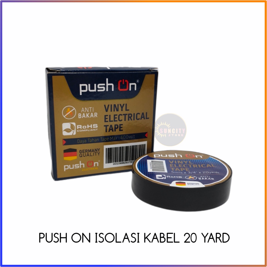 Jual Push On Isolasi Kabel Listrik Hitam Panjang Yard Shopee Indonesia