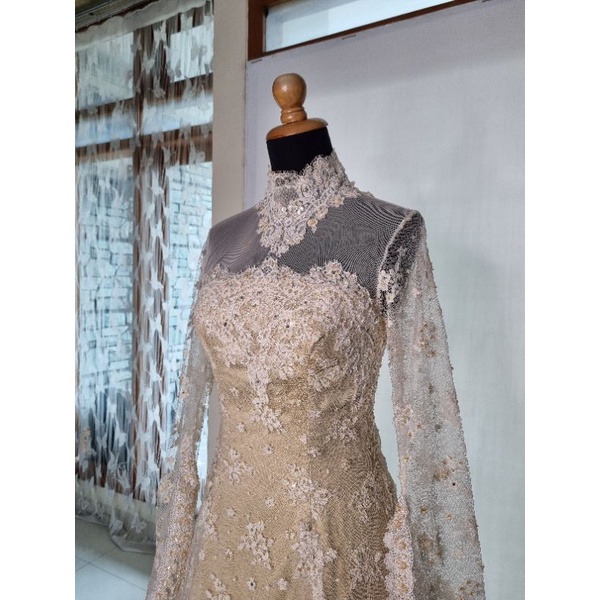 Jual VINTAGE GOLDEN WEDDING DRESS - 2C-087 | Shopee Indonesia