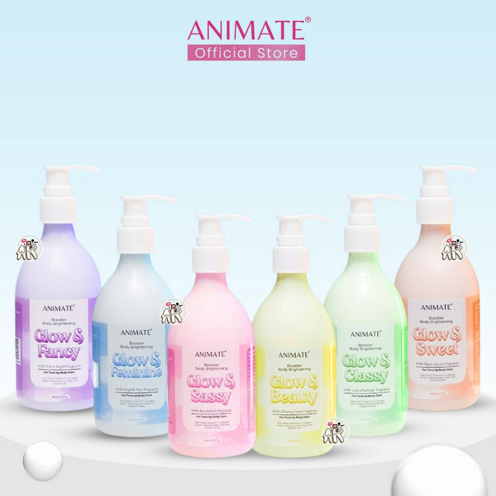 Jual ANIMATE BODY LOTION 300ML GLOW SERIES ( BEAUTY / CLASSY / FANCY