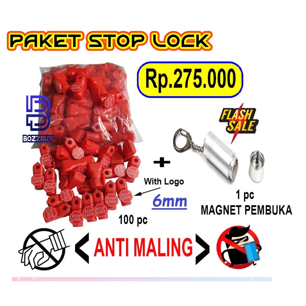 Jual SMARTCOM - Paket Stop Lock Security Display / Kunci Ram Magnet ...