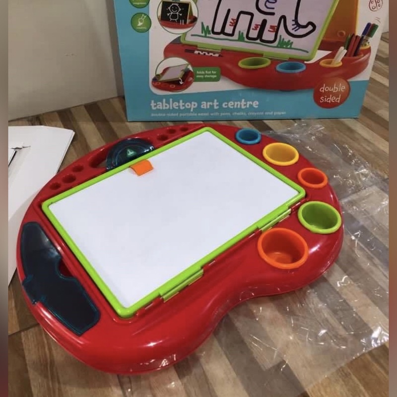 Jual Tabletop art centre ELC Meja Gambar Papan Tulis Whiteboard Anak Shopee Indonesia