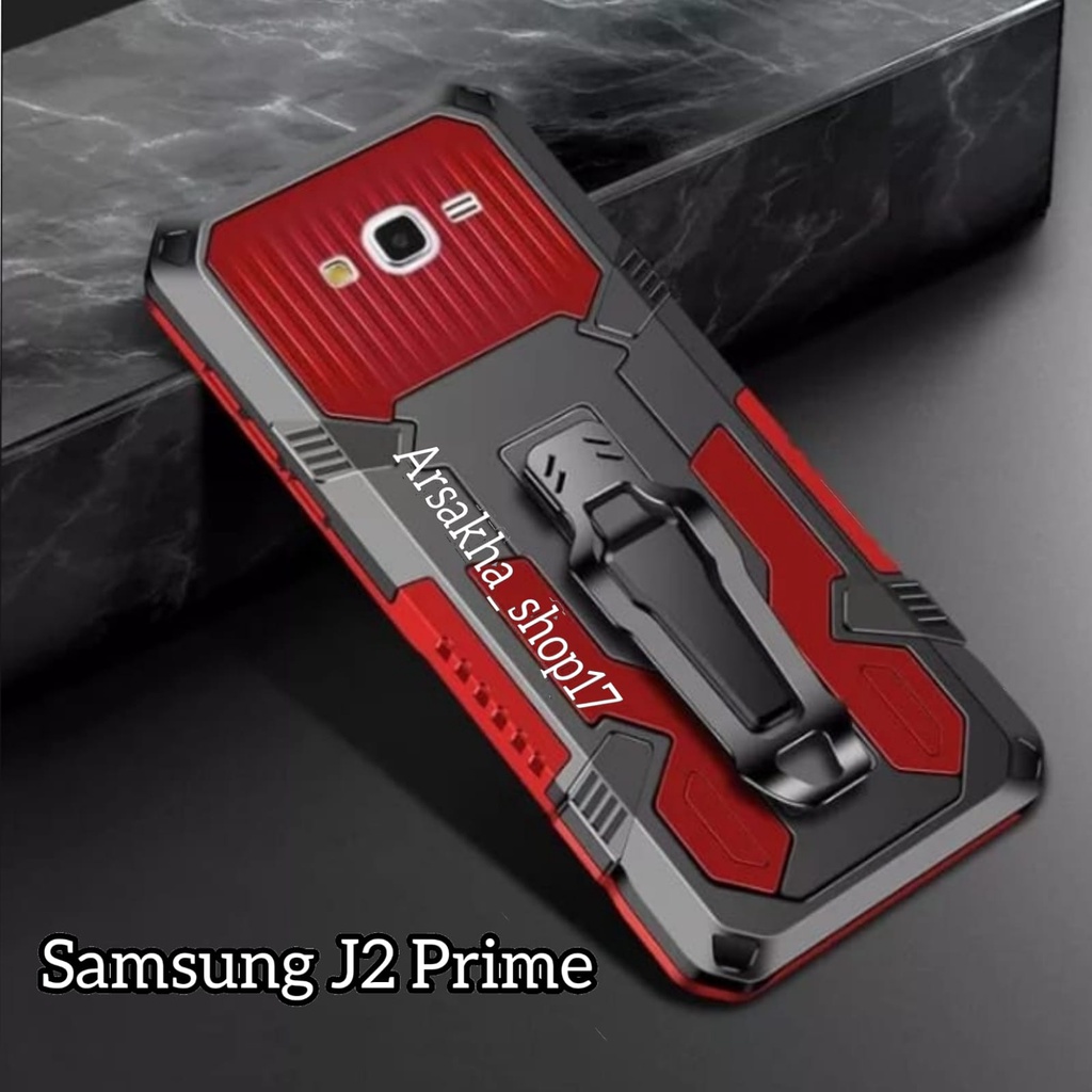 Jual Casing HP Samsung Galaxy J2 PRIME Hard Case Armor Belt Clip