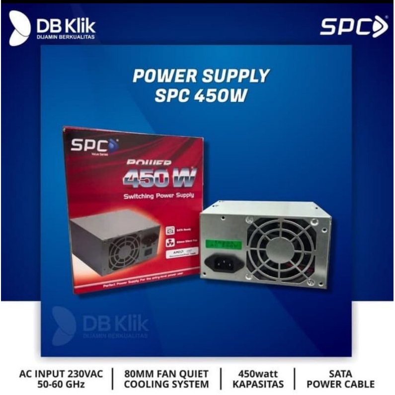 Jual Power Supply PSU 450watt untuk PC komputer Baru Murah Bergaransi