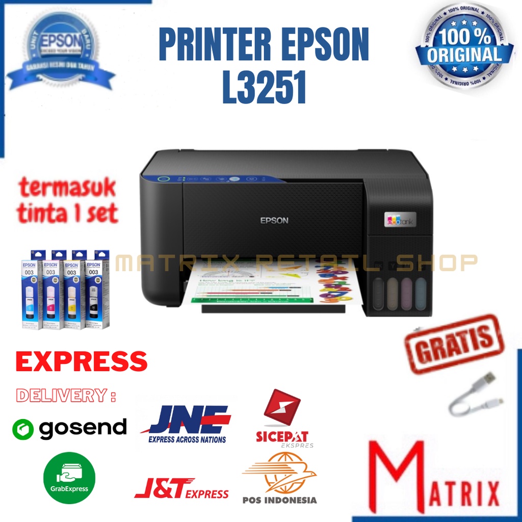 Jual Printer Epson L3251 Original ALL IN ONE PRINTER | Shopee Indonesia