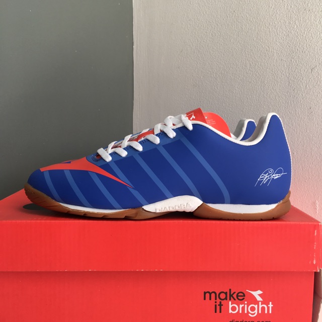 Jual 100 Original sepatu futsal Diadora RB2003 R ID amparo blue murah Shopee Indonesia