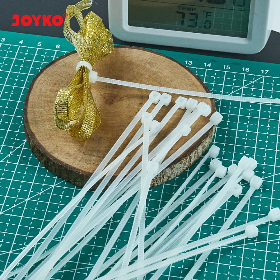 Jual JOYKO CABLE TIE 100PCS / KABEL TIS IKAT TALI SEGEL MAKANAN CBT-10 ...