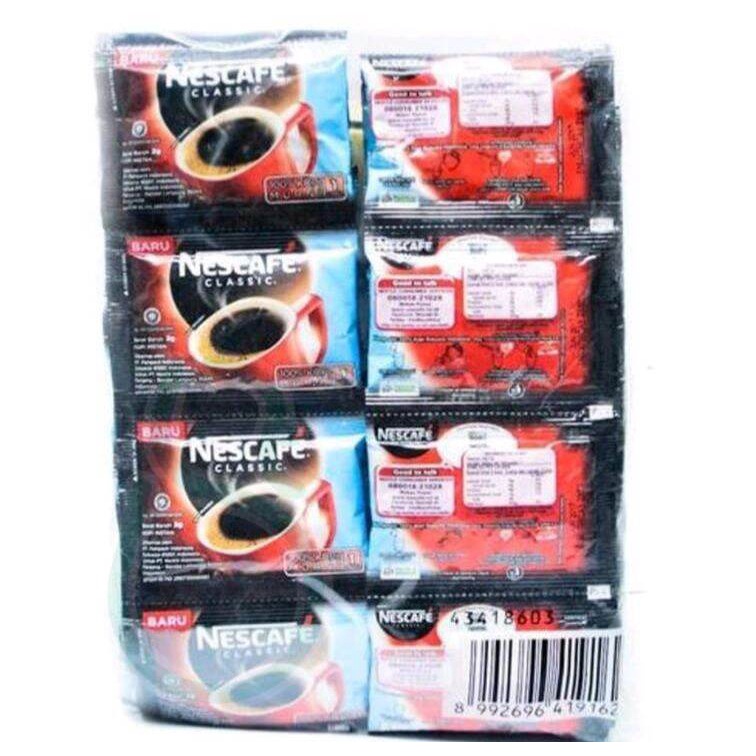 Jual Nescafe Classic Black Coffee Powder Kopi Klasik Hitam Bubuk Instant 2g X 60 Sachet Shopee 8442