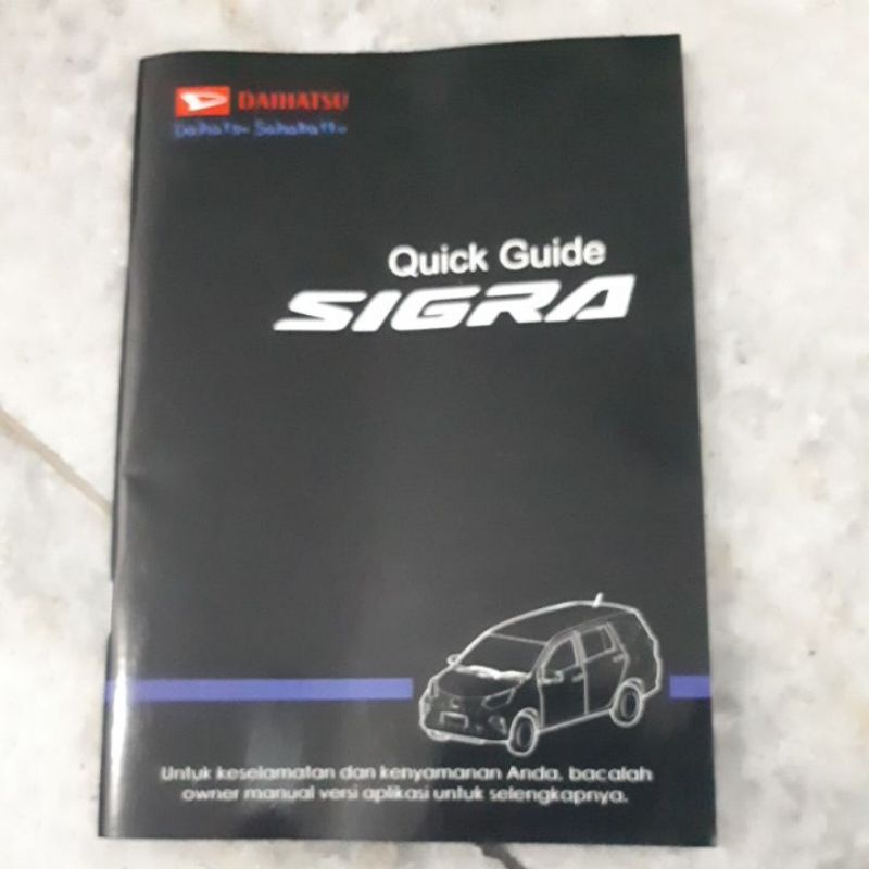 Jual BUKU MANUAL BOOK PEDOMAN PANDUAN MOBIL DAIHATSU SIGRA. Shopee