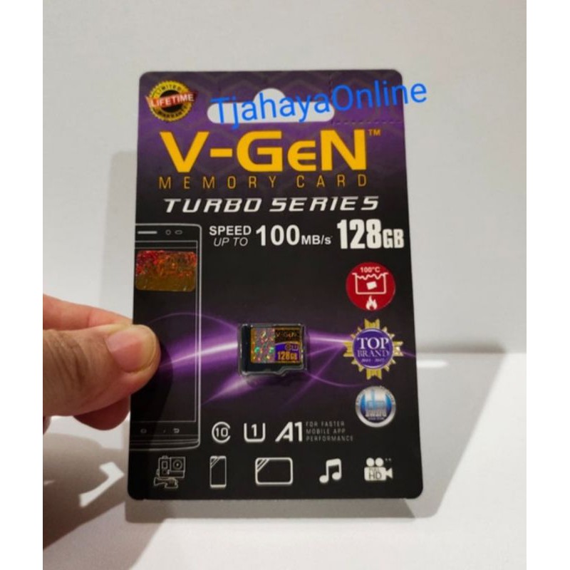 Jual Memory Card VGen 128GB Class 10 Turbo Series | Shopee Indonesia
