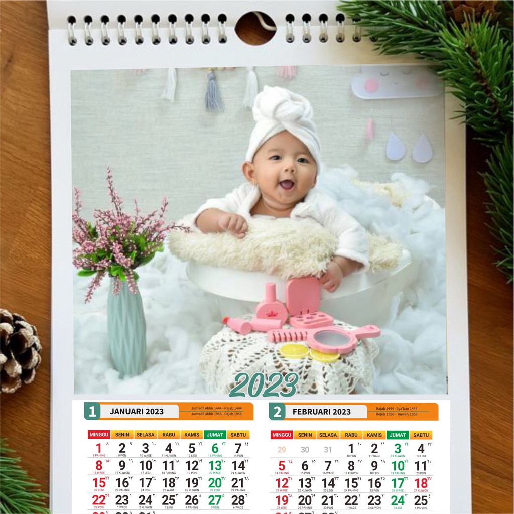 Jual Kalender Spiral 2024 Ukuran A3+ Custom PO 7 Hari | Shopee Indonesia