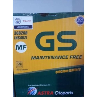 Jual AKI Mobil Daihatsu Grand Max, Feroza GS ASTRA NS40Z AKI KERING (MF