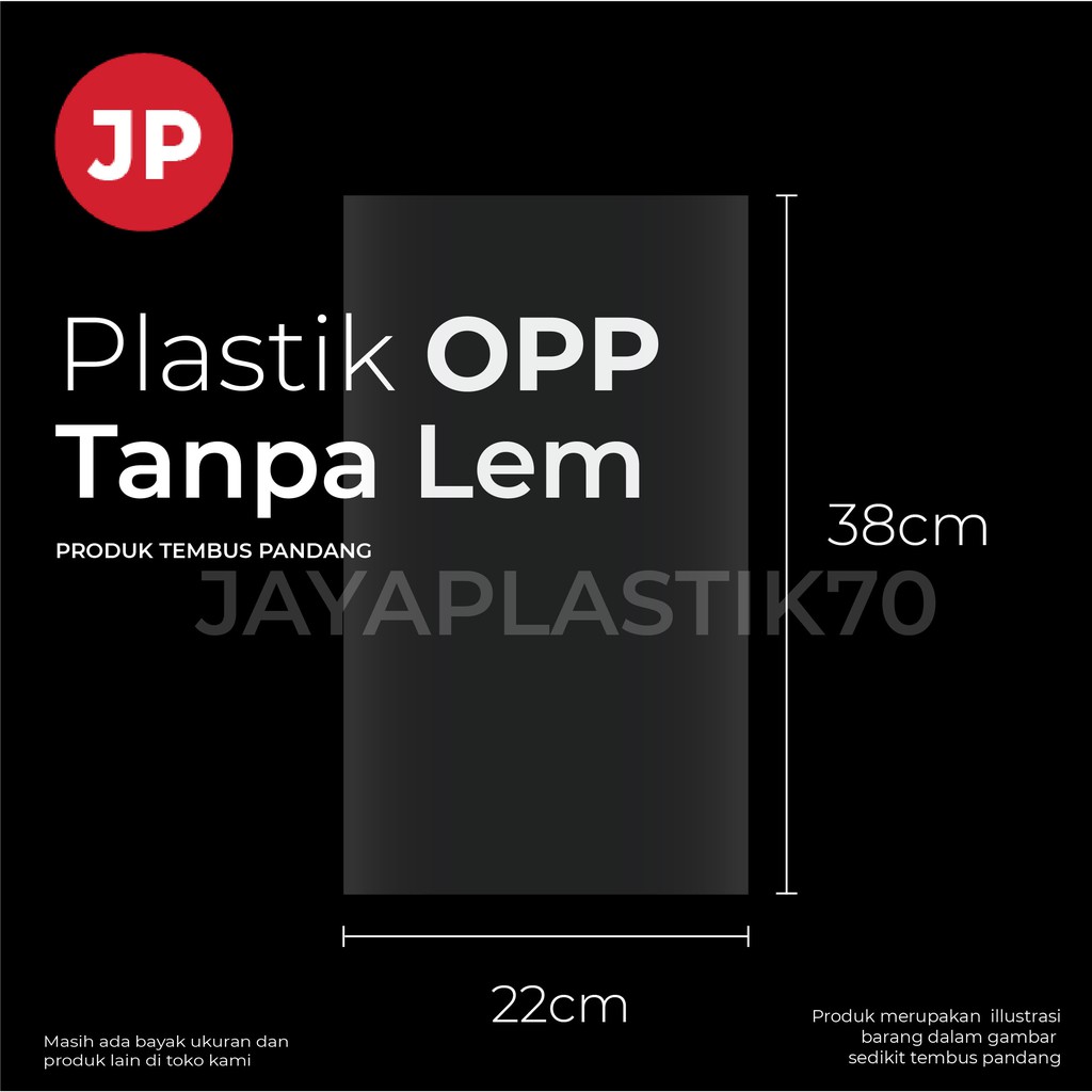 Jual Plastik Opp Kiloan Ukuran 22x38cm Tanpa Lem Tebal Sedang 25mc Shopee Indonesia 0455