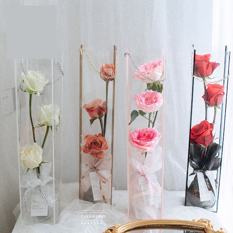 Jual KOTAK PVC Bloom Box - Flower Box - Box Bunga - Vas Bunga - Kotak ...