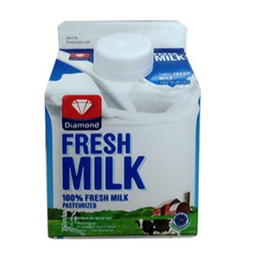 Jual Susu Diamond Fresh Milk Plain Ml Shopee Indonesia