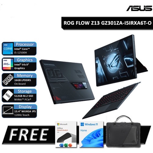 Jual Asus Rog Flow Z13 Gz301za I5irxa6t O Core I5 12500h 16g Ssd 512g W11 Ohs Shopee Indonesia 7118